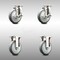 Service Caster 5 Inch 316SS Thermoplastic Rubber Swivel Top Plate Caster Brake 2 Rigid, 2PK SCC-SS31620S514-TPRB-TLB-2-R-2 - alternate 1